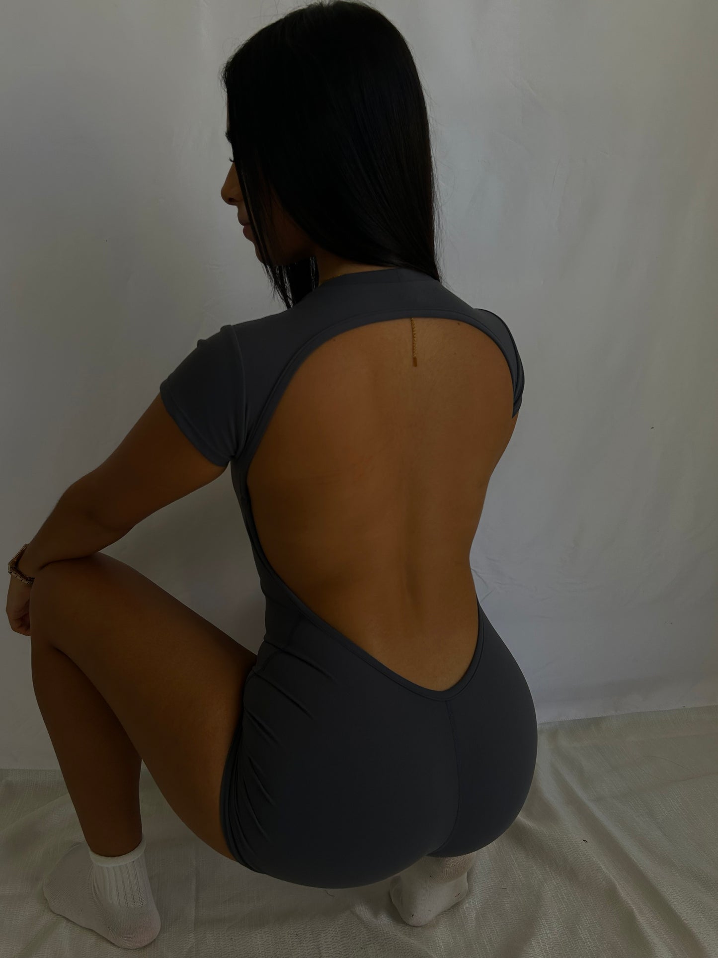 Grey Short Jumsuit