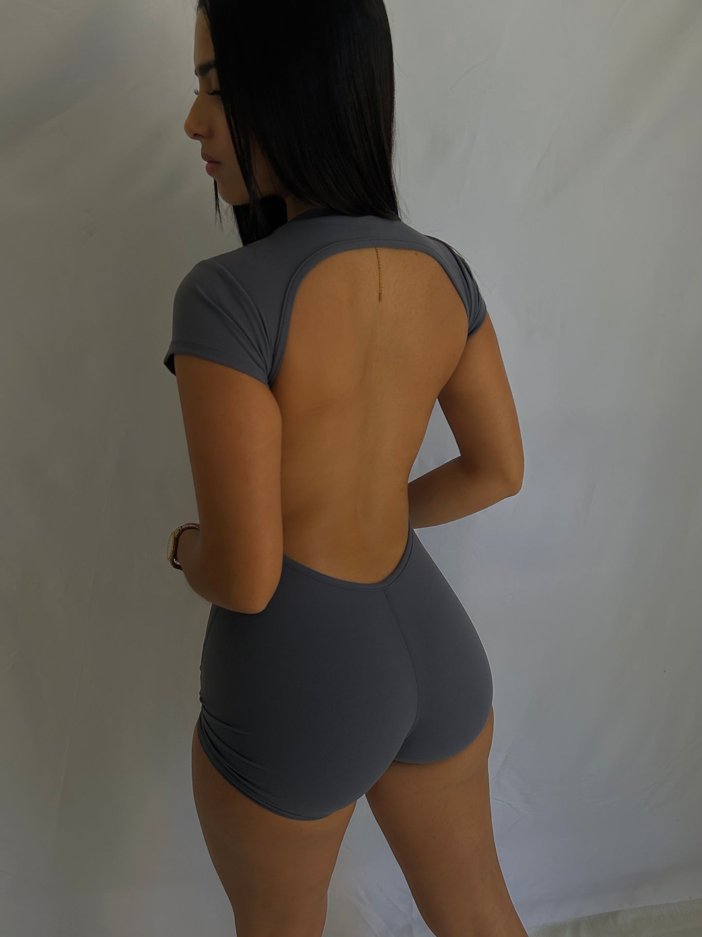 Grey Short Jumsuit